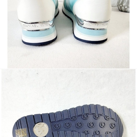 Michael Kors Womens Mystic Blue Sneakers Dash Knit Trainer Shoes Size 9M - Picture 5 of 6